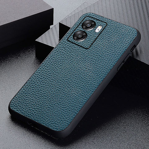 Funda Lujo Cuero Carcasa B02H para Oppo A77 5G Verde