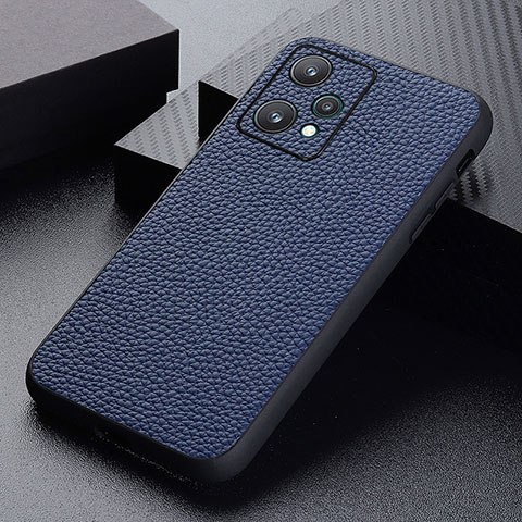 Funda Lujo Cuero Carcasa B02H para Realme 9 5G Azul