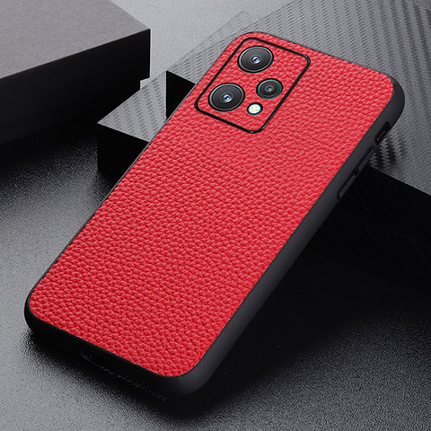 Funda Lujo Cuero Carcasa B02H para Realme 9 Pro 5G Rojo