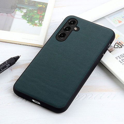 Funda Lujo Cuero Carcasa B02H para Samsung Galaxy A14 4G Verde