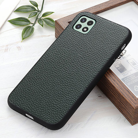 Funda Lujo Cuero Carcasa B02H para Samsung Galaxy A22 5G Verde