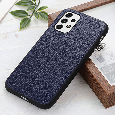 Funda Lujo Cuero Carcasa B02H para Samsung Galaxy A53 5G Azul