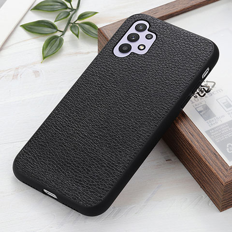 Funda Lujo Cuero Carcasa B02H para Samsung Galaxy M32 5G Negro