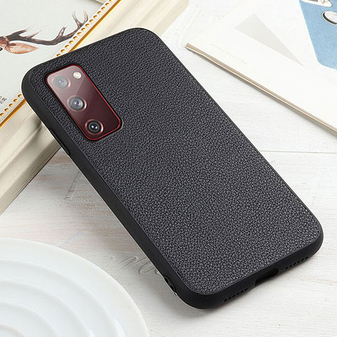 Funda Lujo Cuero Carcasa B02H para Samsung Galaxy S20 FE 4G Negro