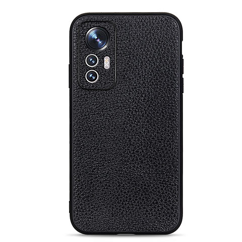 Funda Lujo Cuero Carcasa B02H para Xiaomi Mi 12X 5G Negro