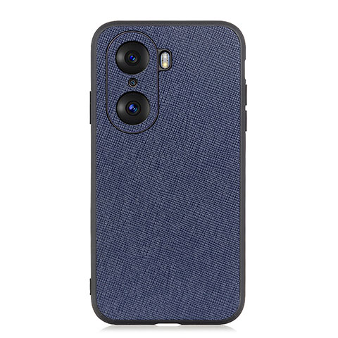 Funda Lujo Cuero Carcasa B03H para Huawei Honor 60 5G Azul