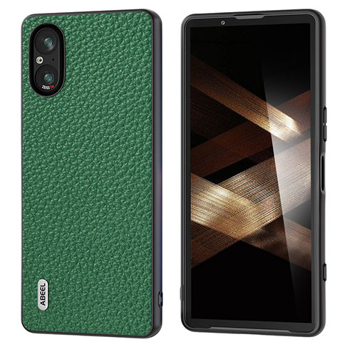 Funda Lujo Cuero Carcasa B03H para Sony Xperia 5 V Verde