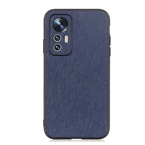 Funda Lujo Cuero Carcasa B03H para Xiaomi Mi 12S 5G Azul