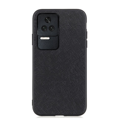 Funda Lujo Cuero Carcasa B03H para Xiaomi Poco F4 5G Negro