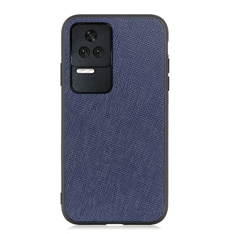 Funda Lujo Cuero Carcasa B03H para Xiaomi Redmi K40S 5G Azul