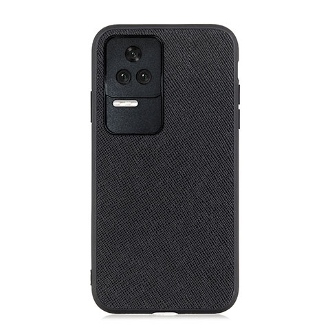 Funda Lujo Cuero Carcasa B03H para Xiaomi Redmi K50 5G Negro