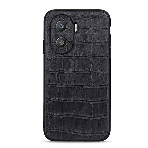 Funda Lujo Cuero Carcasa B04H para Huawei Honor X40i 5G Negro