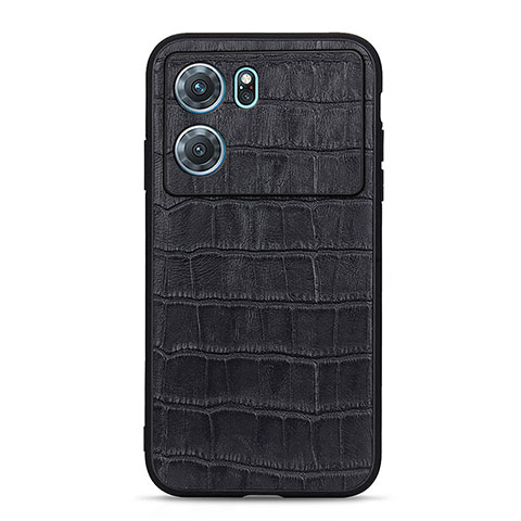 Funda Lujo Cuero Carcasa B04H para Oppo K10 5G Negro