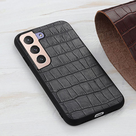 Funda Lujo Cuero Carcasa B04H para Samsung Galaxy S21 FE 5G Negro