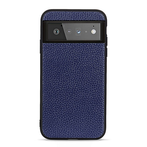 Funda Lujo Cuero Carcasa B05H para Google Pixel 6 5G Azul