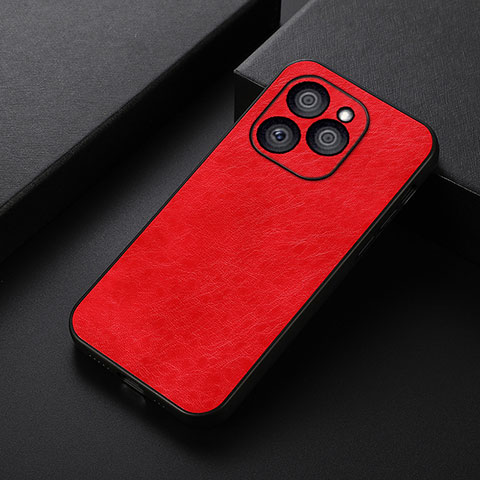 Funda Lujo Cuero Carcasa B05H para Huawei Honor 60 SE 5G Rojo