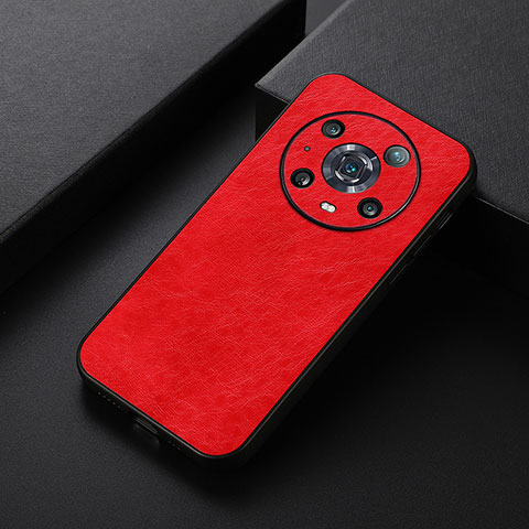 Funda Lujo Cuero Carcasa B05H para Huawei Honor Magic4 Pro 5G Rojo