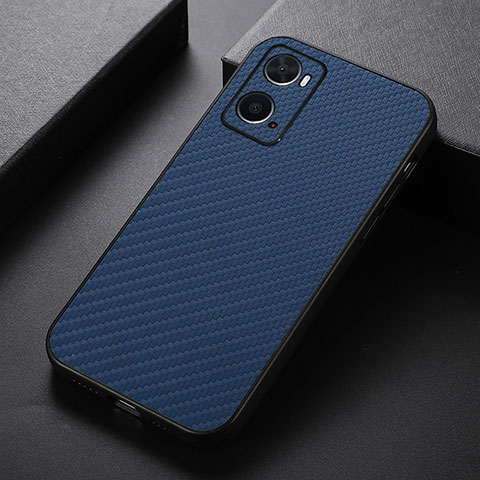 Funda Lujo Cuero Carcasa B05H para Oppo A36 Azul