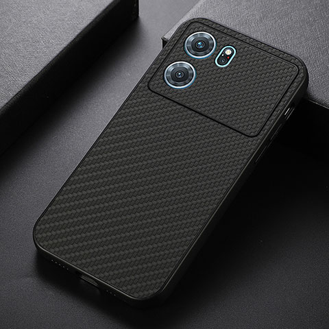 Funda Lujo Cuero Carcasa B05H para Oppo K10 5G Negro