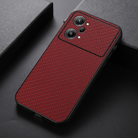 Funda Lujo Cuero Carcasa B05H para Oppo K10 Pro 5G Rojo