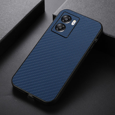 Funda Lujo Cuero Carcasa B05H para Realme V23 5G Azul