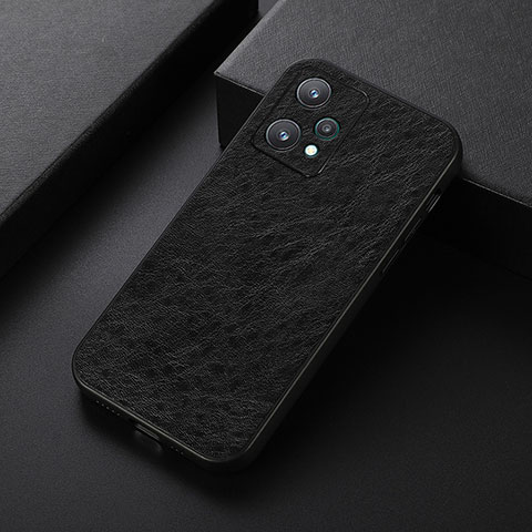 Funda Lujo Cuero Carcasa B05H para Realme V25 5G Negro