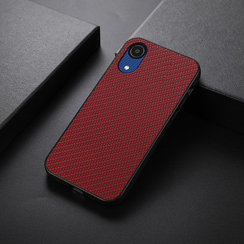 Funda Lujo Cuero Carcasa B05H para Samsung Galaxy A03 Core Rojo