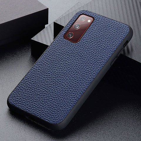 Funda Lujo Cuero Carcasa B05H para Samsung Galaxy S20 FE 5G Azul