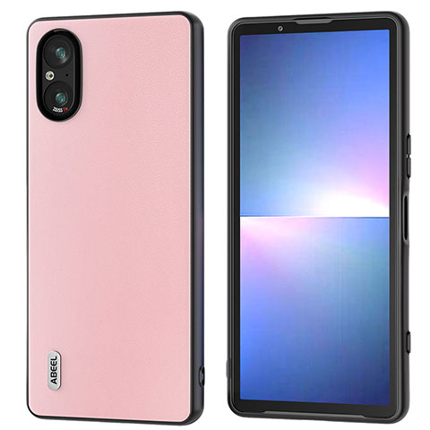 Funda Lujo Cuero Carcasa B05H para Sony Xperia 5 V Rosa