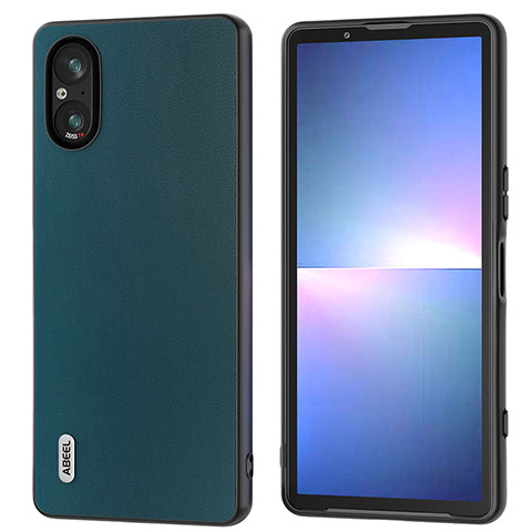 Funda Lujo Cuero Carcasa B05H para Sony Xperia 5 V Verde