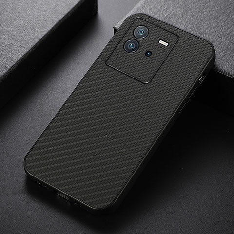 Funda Lujo Cuero Carcasa B05H para Vivo iQOO Neo6 5G Negro