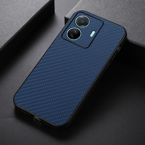 Funda Lujo Cuero Carcasa B05H para Vivo iQOO Z6 Pro 5G Azul