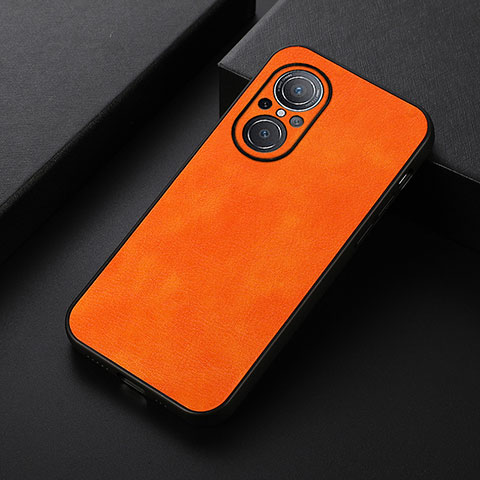 Funda Lujo Cuero Carcasa B06H para Huawei Honor 50 SE 5G Naranja