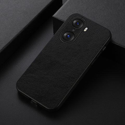 Funda Lujo Cuero Carcasa B06H para Huawei Honor 60 5G Negro