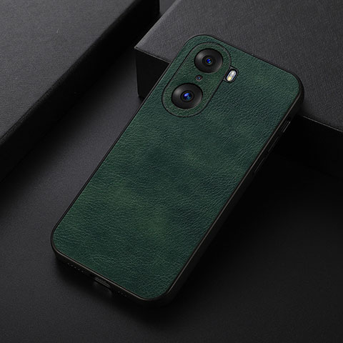 Funda Lujo Cuero Carcasa B06H para Huawei Honor 60 Pro 5G Verde