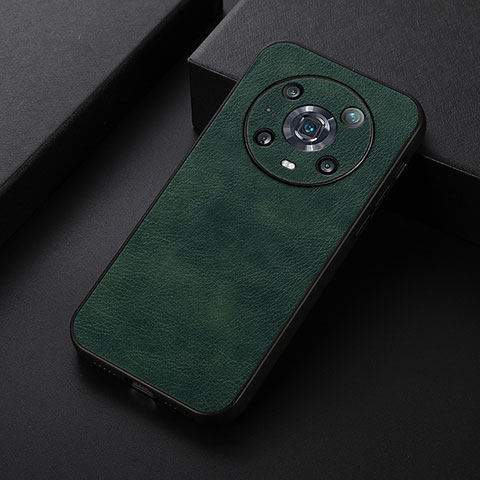 Funda Lujo Cuero Carcasa B06H para Huawei Honor Magic4 Pro 5G Verde