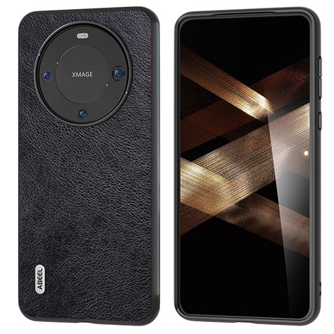 Funda Lujo Cuero Carcasa B06H para Huawei Mate 60 Negro