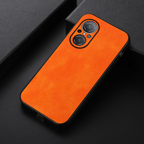 Funda Lujo Cuero Carcasa B06H para Huawei Nova 9 SE Naranja