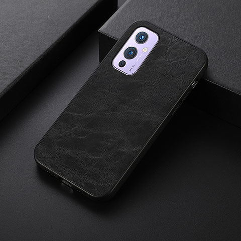 Funda Lujo Cuero Carcasa B06H para OnePlus 9 5G Negro