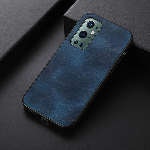 Funda Lujo Cuero Carcasa B06H para OnePlus 9 Pro 5G Azul