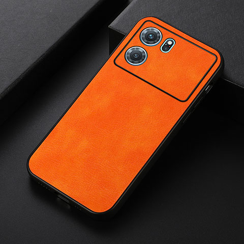 Funda Lujo Cuero Carcasa B06H para Oppo K10 5G Naranja