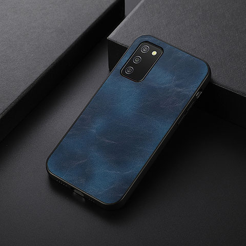 Funda Lujo Cuero Carcasa B06H para Samsung Galaxy A02s Azul