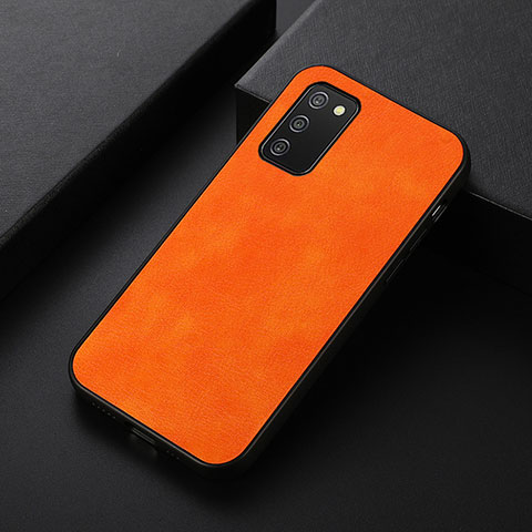 Funda Lujo Cuero Carcasa B06H para Samsung Galaxy M02s Naranja