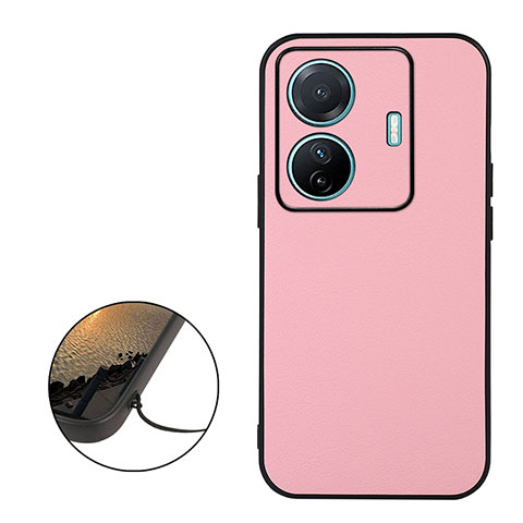 Funda Lujo Cuero Carcasa B06H para Vivo iQOO Z6 Pro 5G Rosa