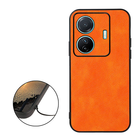 Funda Lujo Cuero Carcasa B06H para Vivo T1 5G Naranja