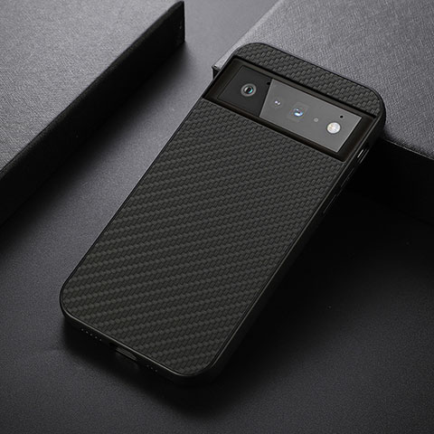 Funda Lujo Cuero Carcasa B07H para Google Pixel 6 5G Negro