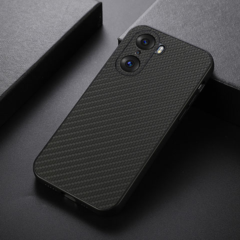 Funda Lujo Cuero Carcasa B07H para Huawei Honor 60 5G Negro