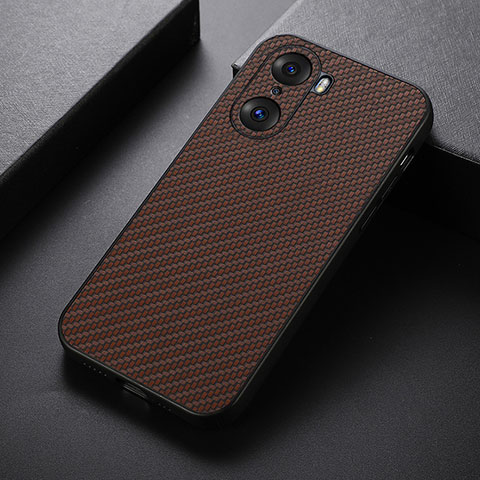 Funda Lujo Cuero Carcasa B07H para Huawei Honor 60 Pro 5G Marron