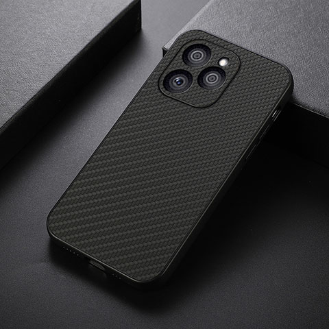 Funda Lujo Cuero Carcasa B07H para Huawei Honor 60 SE 5G Negro