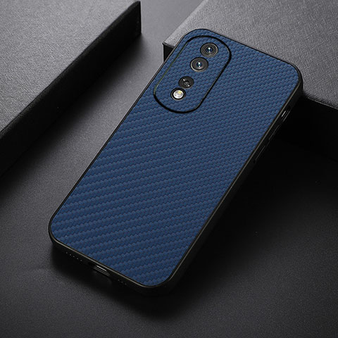 Funda Lujo Cuero Carcasa B07H para Huawei Honor 80 5G Azul